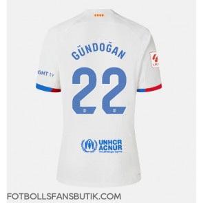 Barcelona Ilkay Gundogan #22 Replika Bortatröja Damer 2023-24 Kortärmad